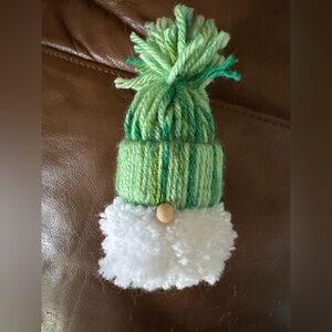 Handmade gnome ornament, other color options available